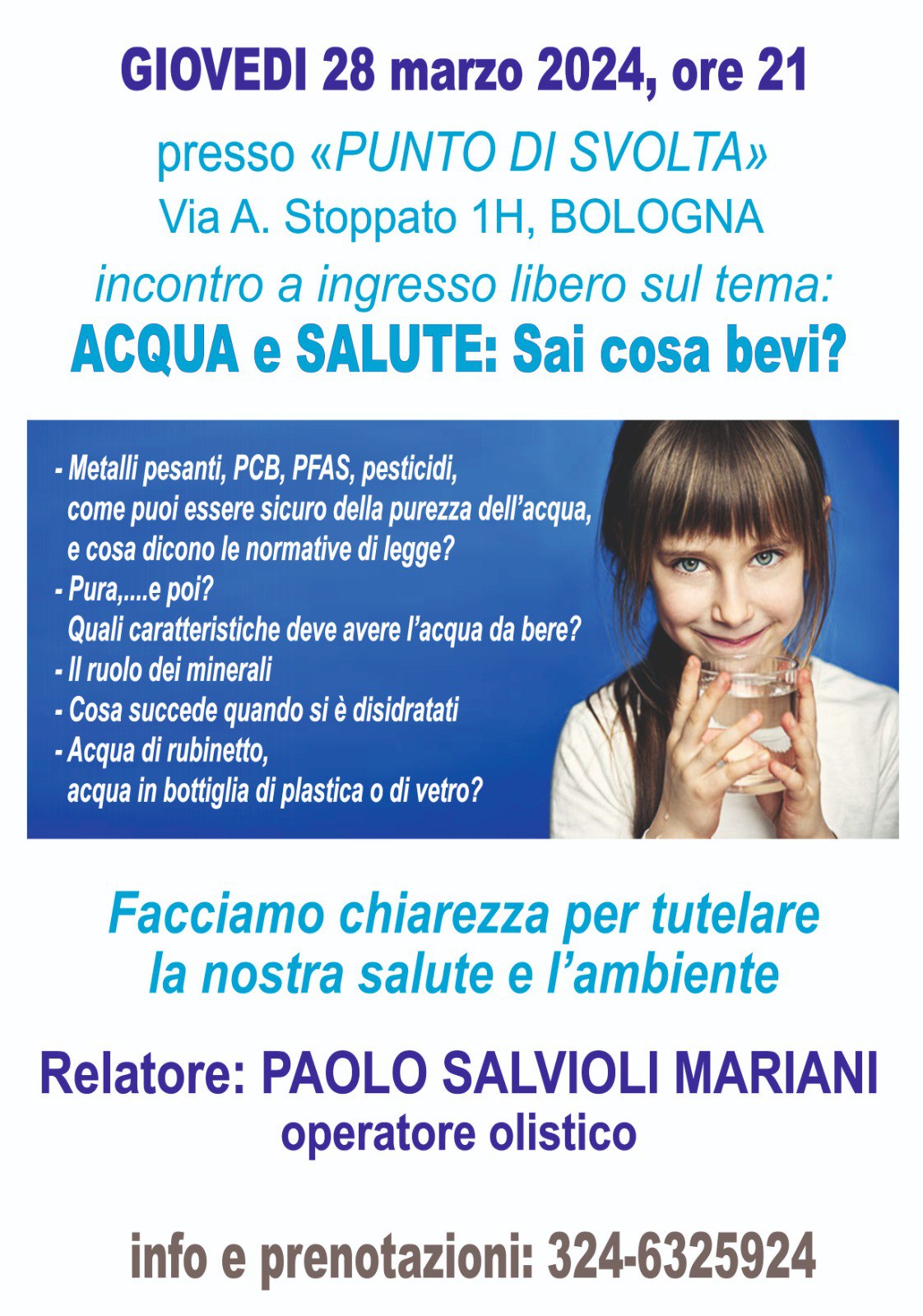 Acqua e Salute: conosci ciò che bevi?
